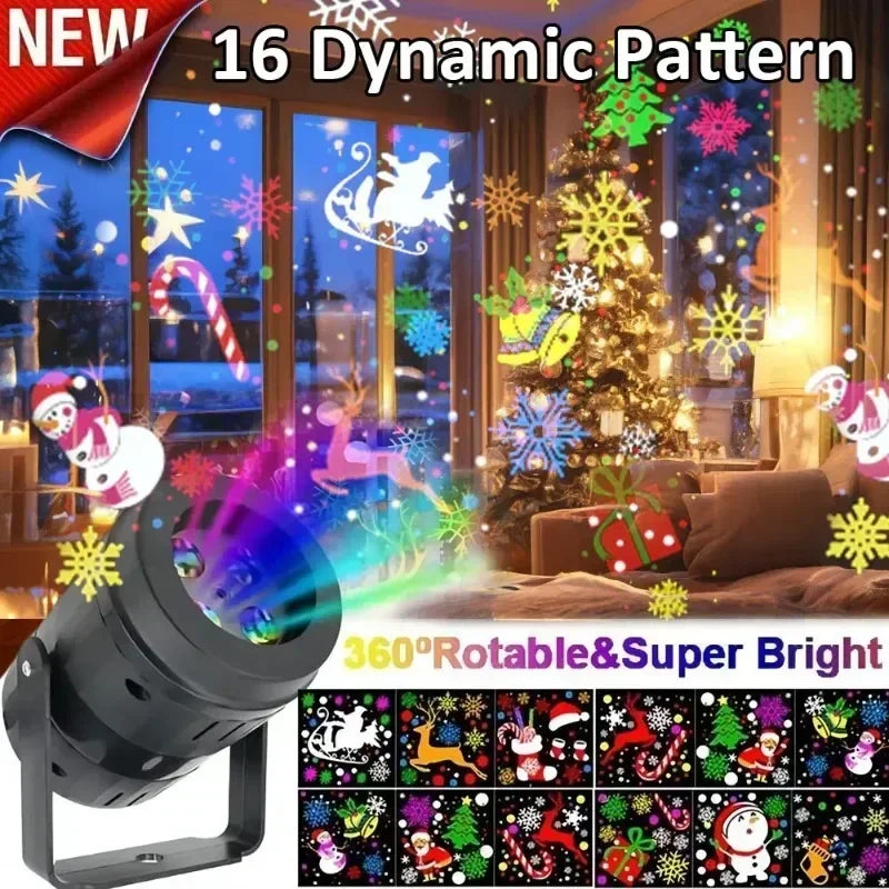 Festive Christmas Pattern Projector