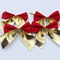 Mini Red and Gold Christmas Bows