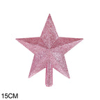 Christmas Tree Top Star Merry Shiny Gold
