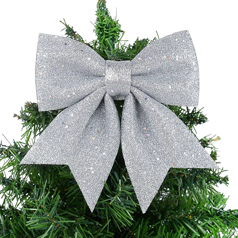 Shimmering Christmas Tree Bows