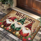 Santa and Reindeer Entryway Mat