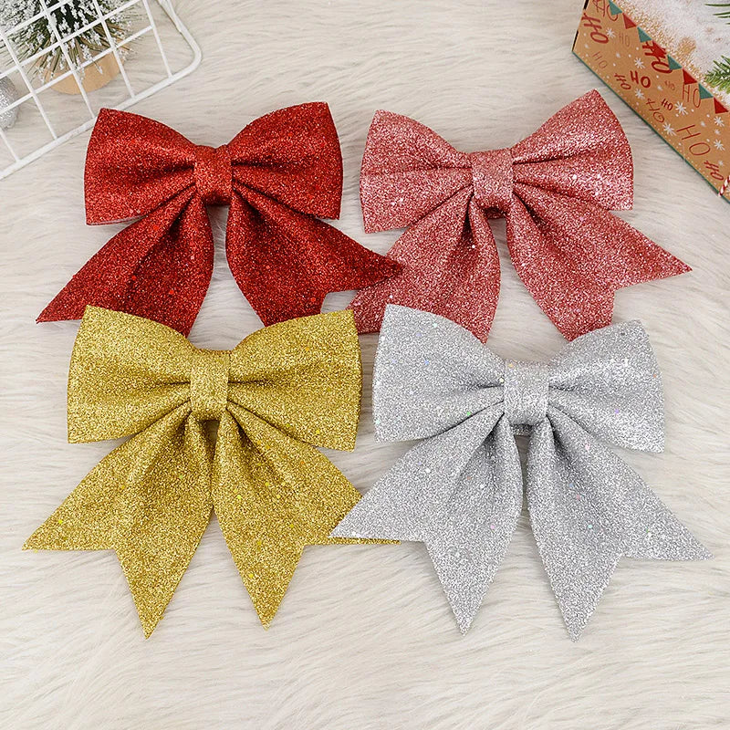 Shimmering Christmas Tree Bows