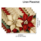 Linen Christmas Tree Placemats