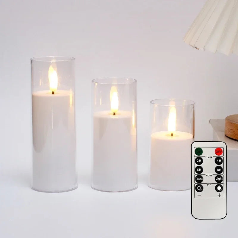 Warm Flickering Holiday Candles