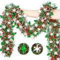 Christmas Tinsel Garland Wreath