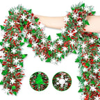 Christmas Tinsel Garland Wreath