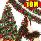 Christmas Tinsel Garland Wreath