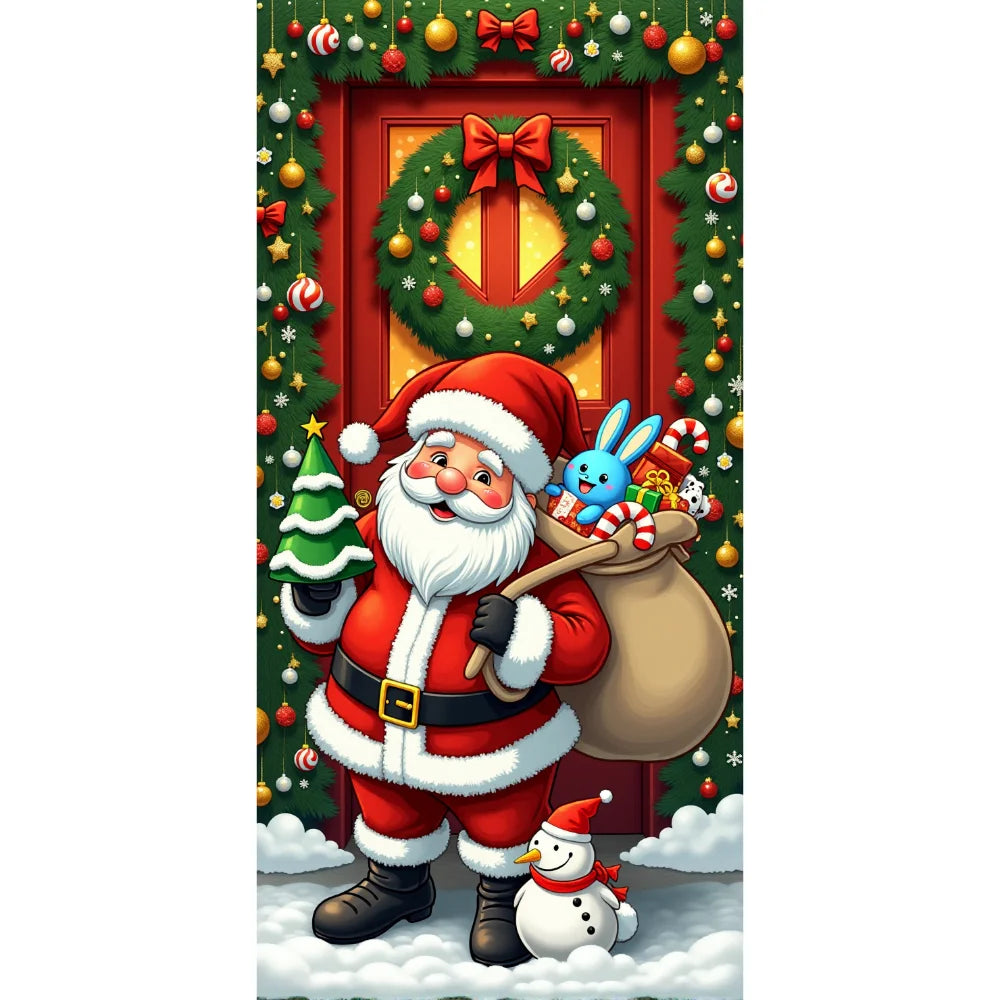 Christmas Cartoon Door Banner