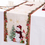 Santa Claus Christmas Table Runner Flag Noel