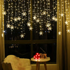 Christmas Snowflakes Flashing Curtain Holiday