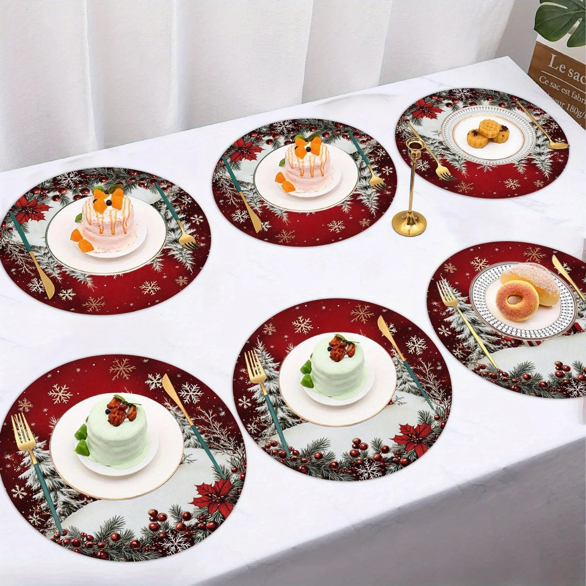 Christmas Kitchen Dinner Table Placemats