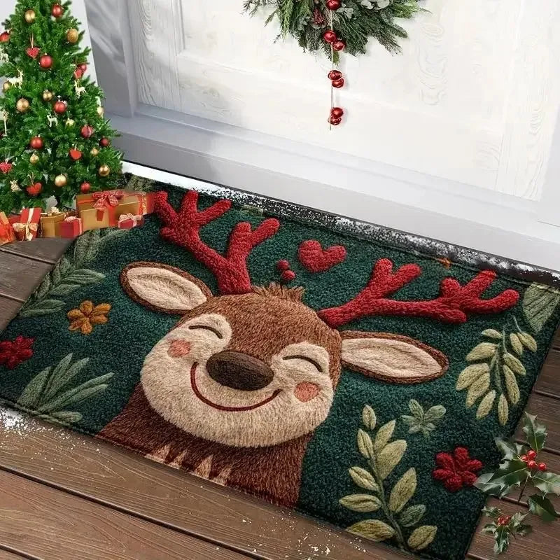 Gingerbread Christmas Welcome Mat