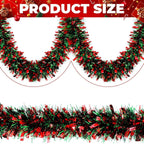Christmas Tinsel Garland Wreath