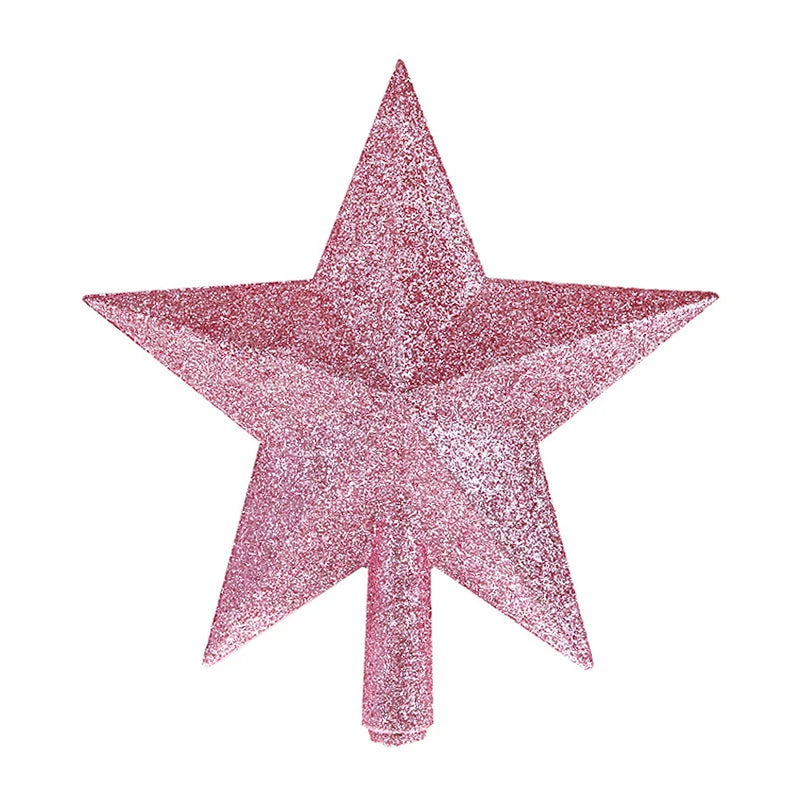 Christmas Tree Top Star Merry Shiny Gold