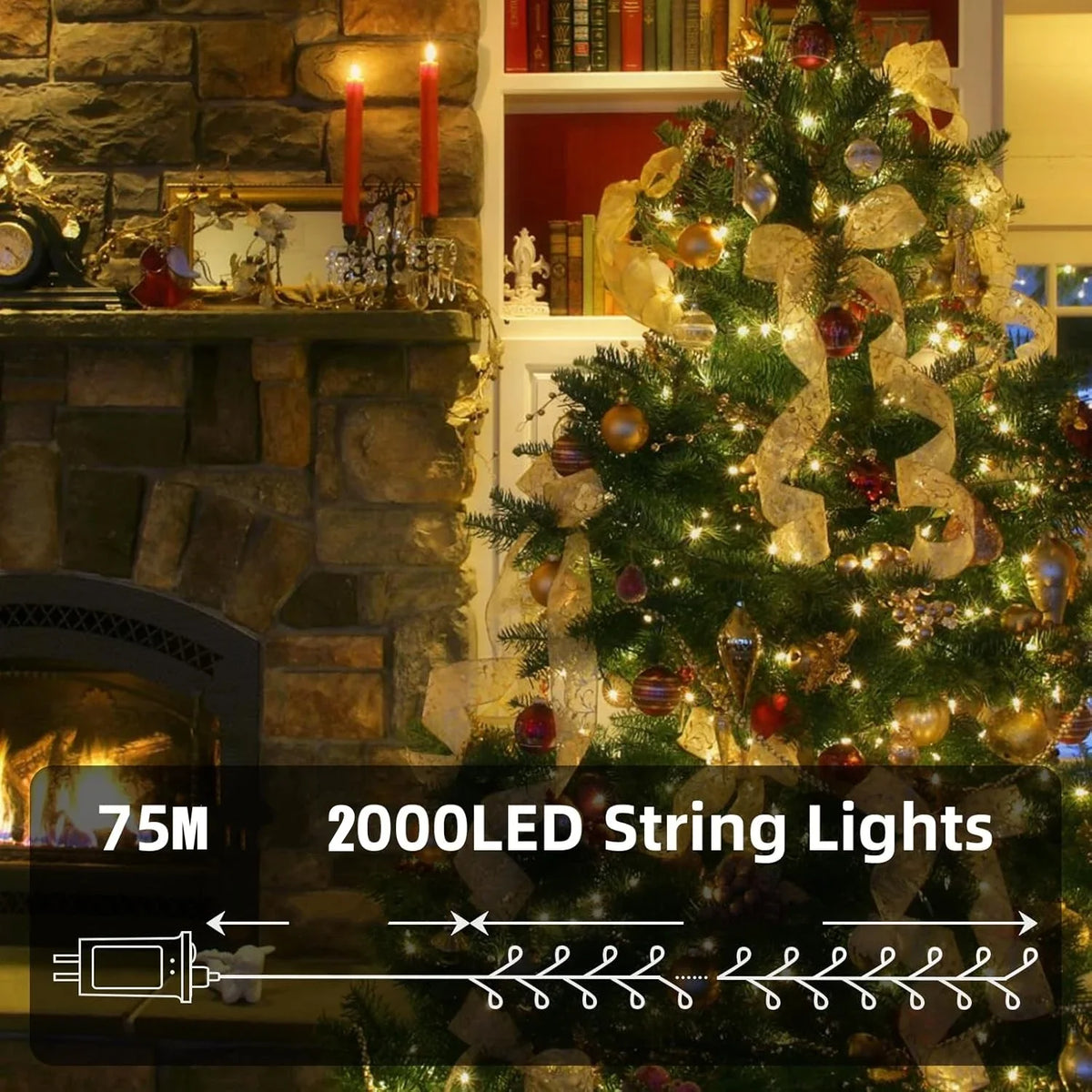 Festive Christmas Firecracker EU US DC Power Control Halloween