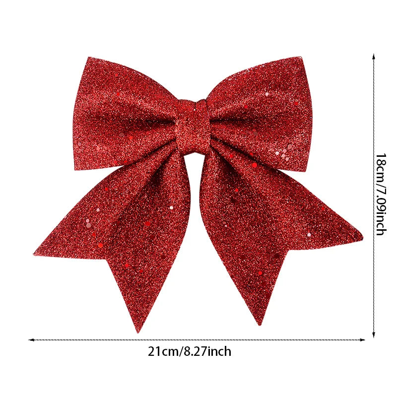 Shimmering Christmas Tree Bows