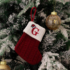 Monogram Christmas Knit Stockings