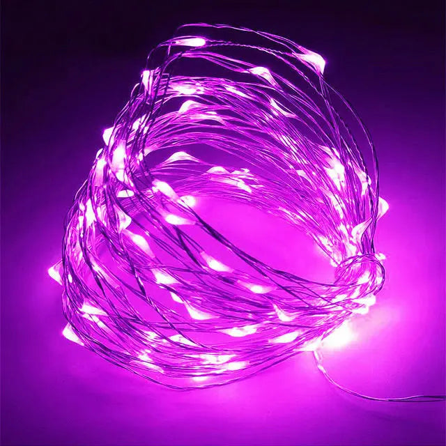 Copper Wire Christmas Fairy Lights