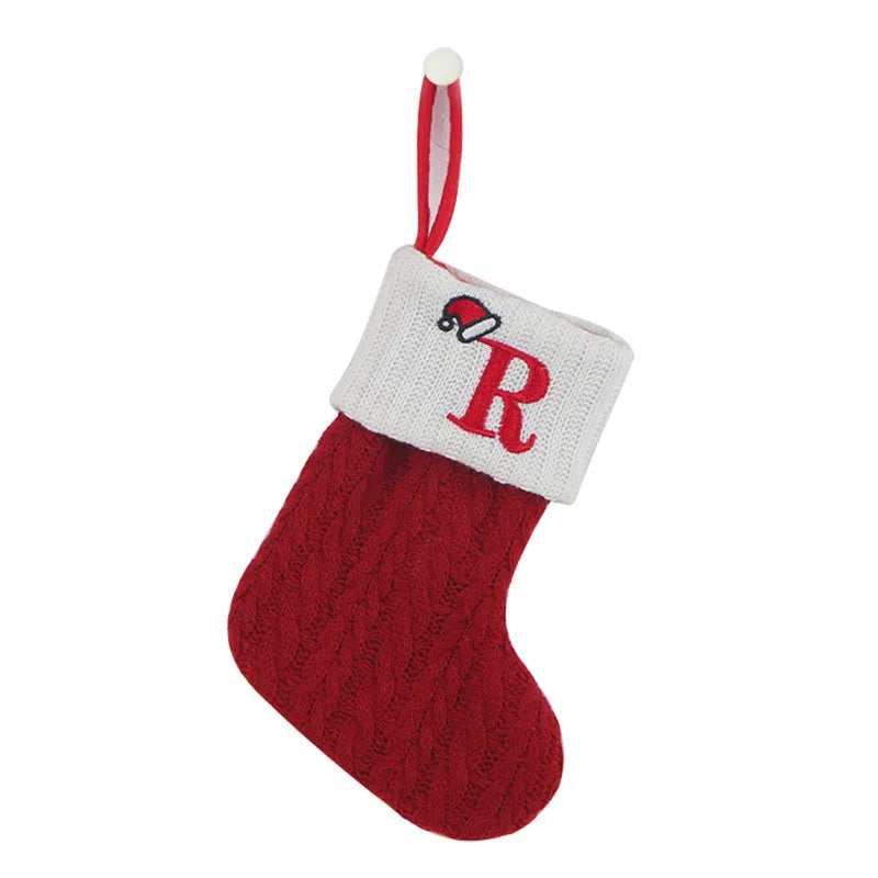 Knit Snowflake Christmas Stockings