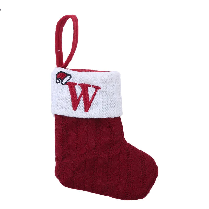 Knit Snowflake Christmas Stockings