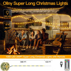 Remote Waterproof Christmas Fairy Lights