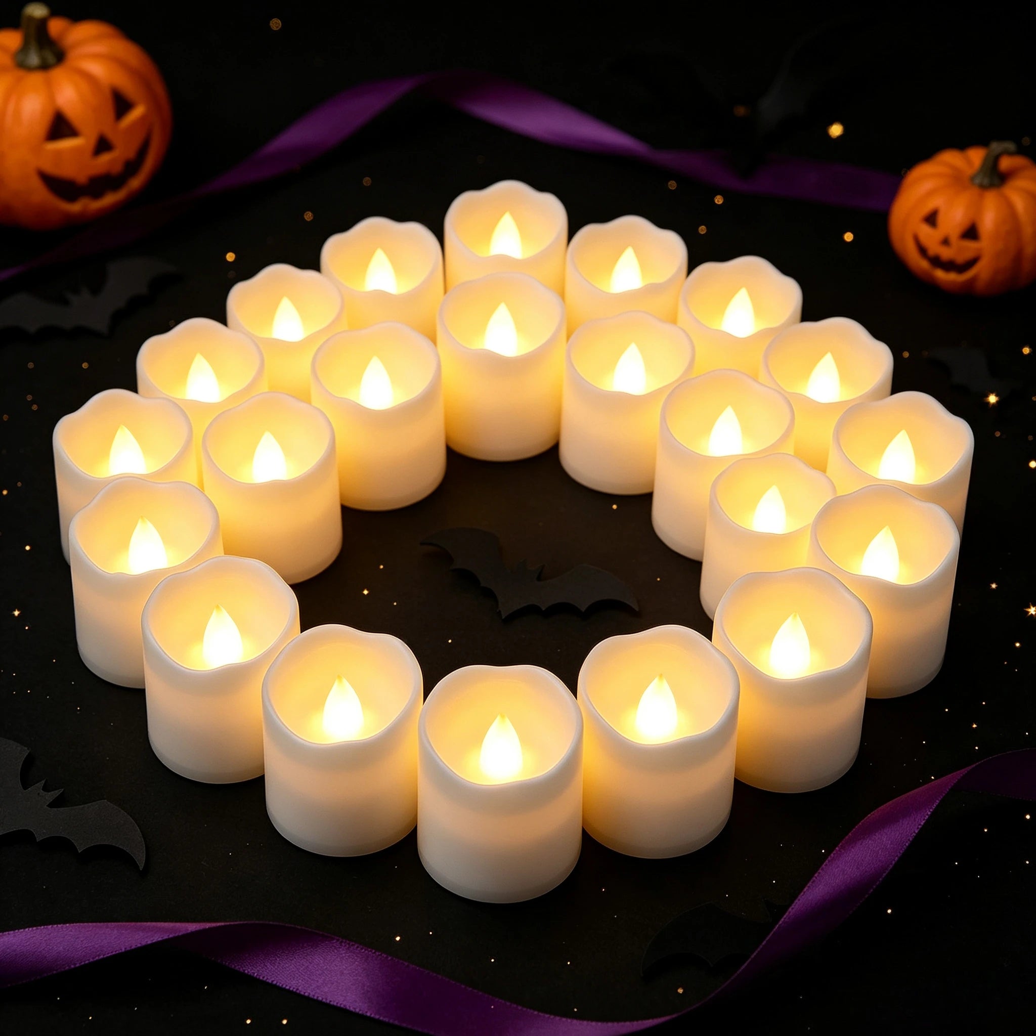Warm Flickering Holiday Candles