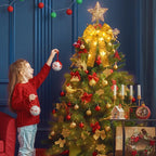 Christmas Tree Bow Ribbon Topper Hanging Ornament