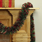 Christmas Tinsel Garland Wreath
