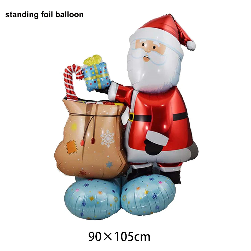 Standing Santa Foil Balloon Decor