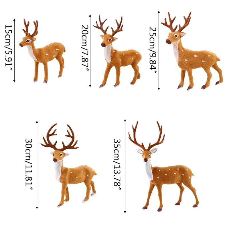 Simulation Plush Reindeer Christmas Elk Dolls Holiday