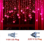 Christmas Snowflakes Flashing Curtain Holiday