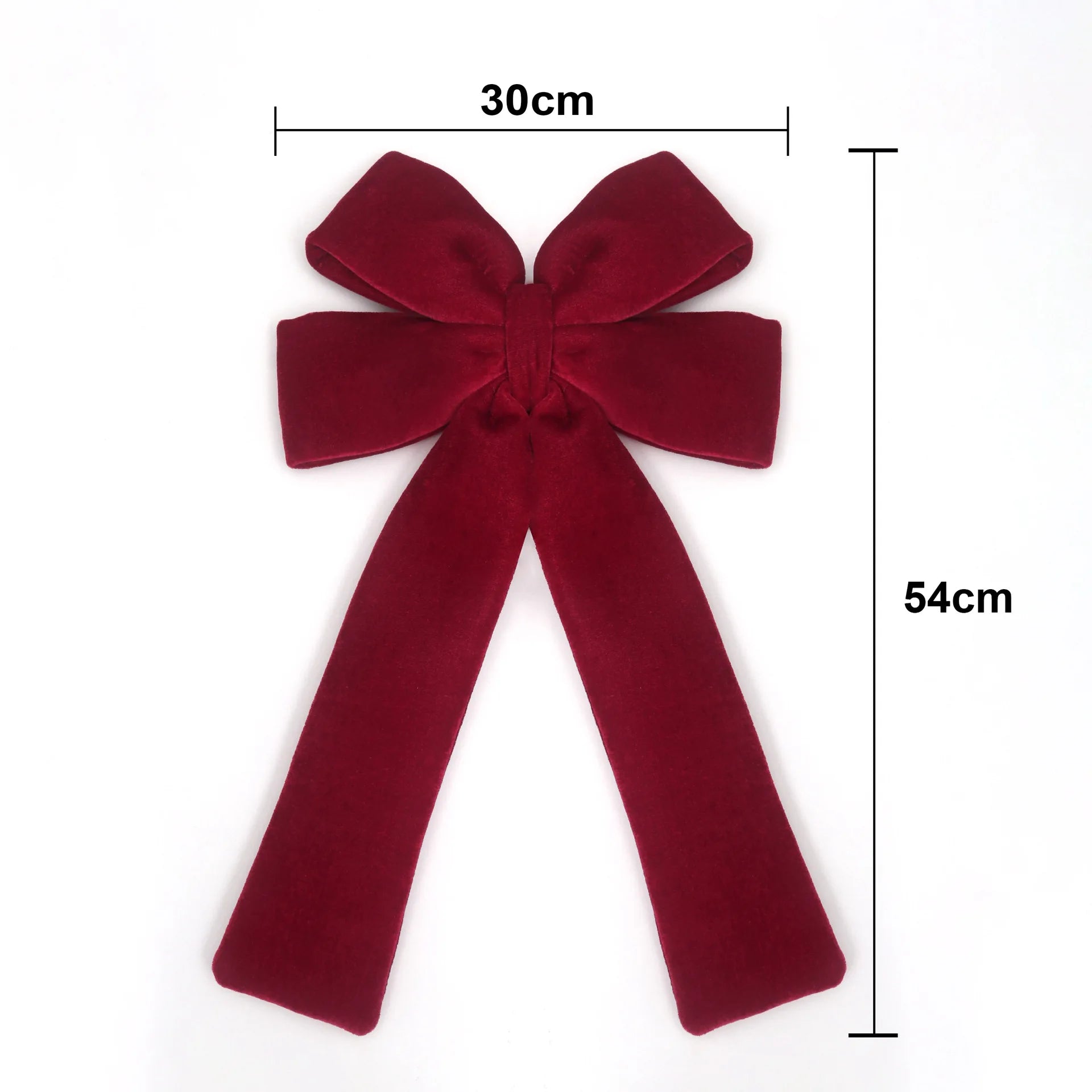 Red Christmas Bows Large Tree Topper Bow