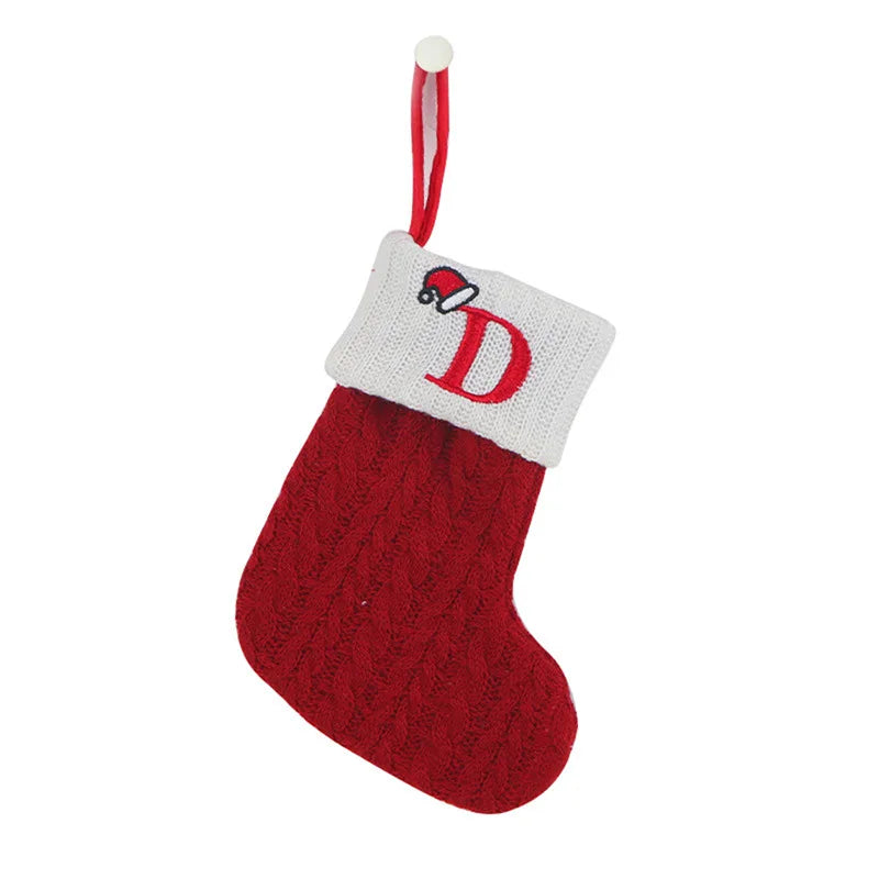 Knit Snowflake Christmas Stockings