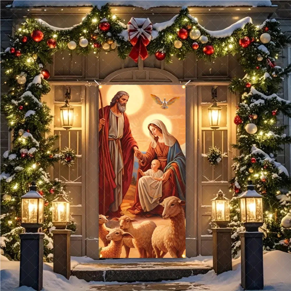 Christmas Nativity Door Banner