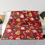 Festive Christmas Santa Throw Blanket