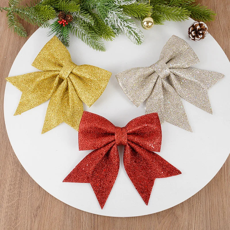 Shimmering Christmas Tree Bows