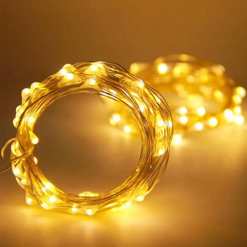 Copper Wire Christmas Fairy Lights