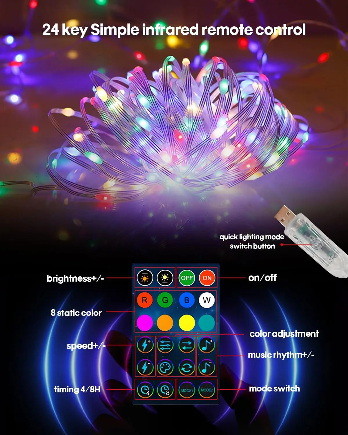 Smart Leather Cord Fairy Lights
