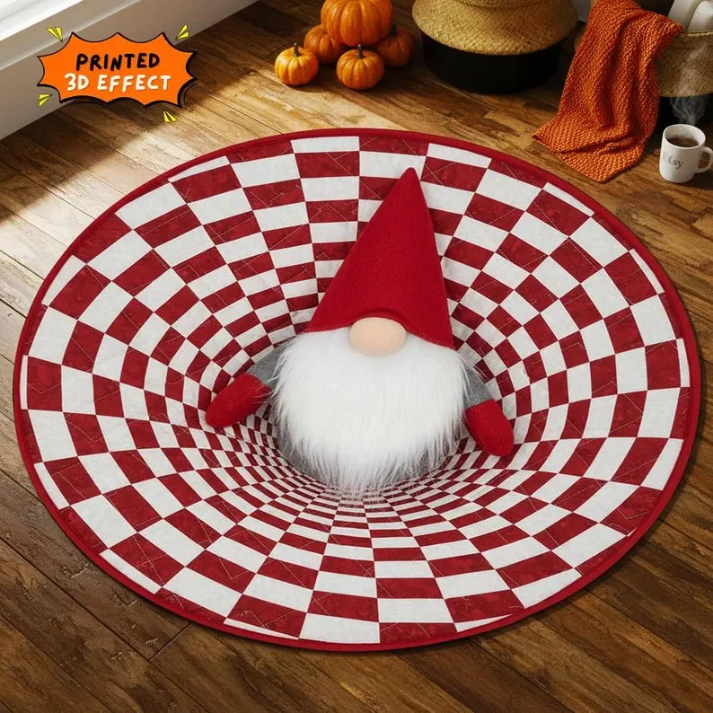 Cozy Gnome Christmas Welcome Mat