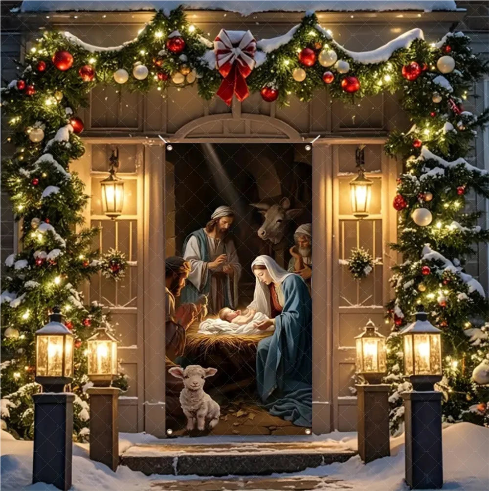 Christmas Nativity Door Banner