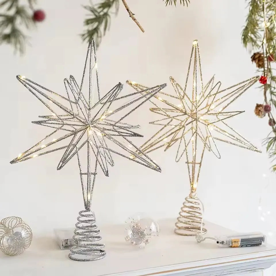 Christmas Tree Toppers Star Ornaments Festival