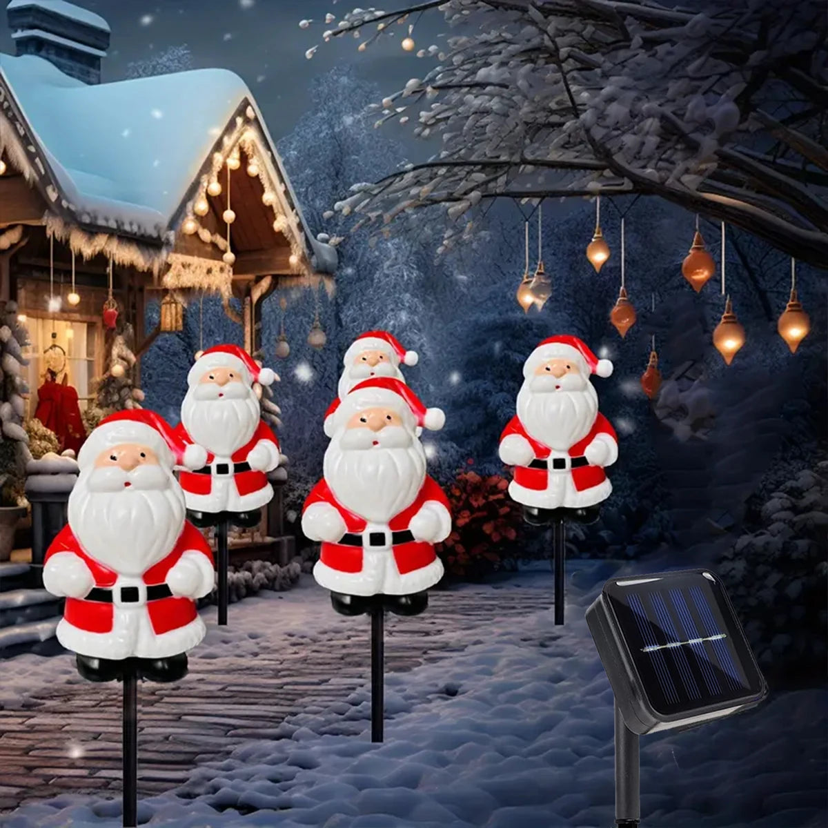 Solar Santa Pathway Lights