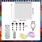 App Controlled Christmas Curtain Lights