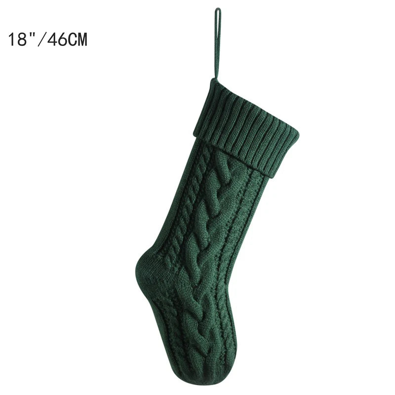 Family Cable Knit Christmas Stockings