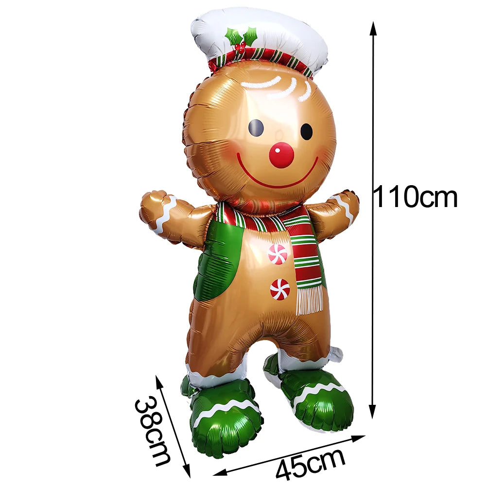 Standing Santa Foil Balloon Decor