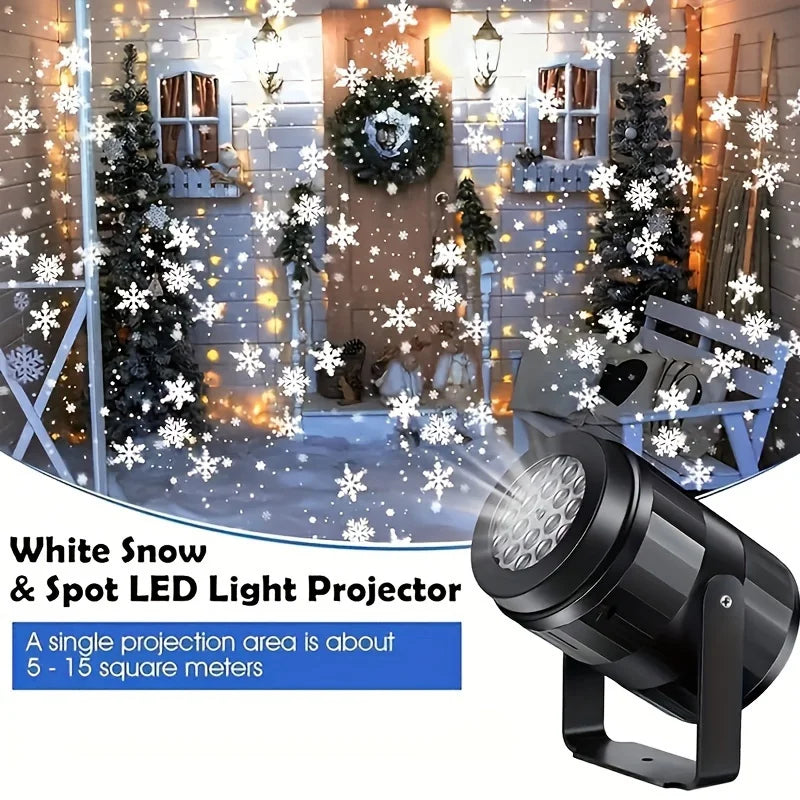LED Snowflake Projector Light