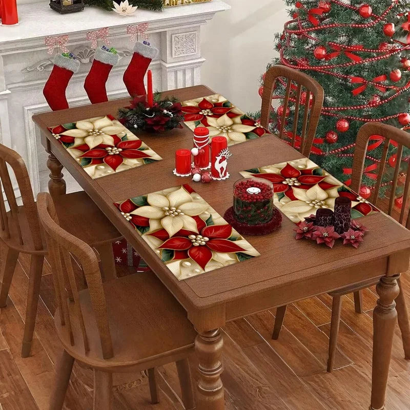 Linen Christmas Tree Placemats