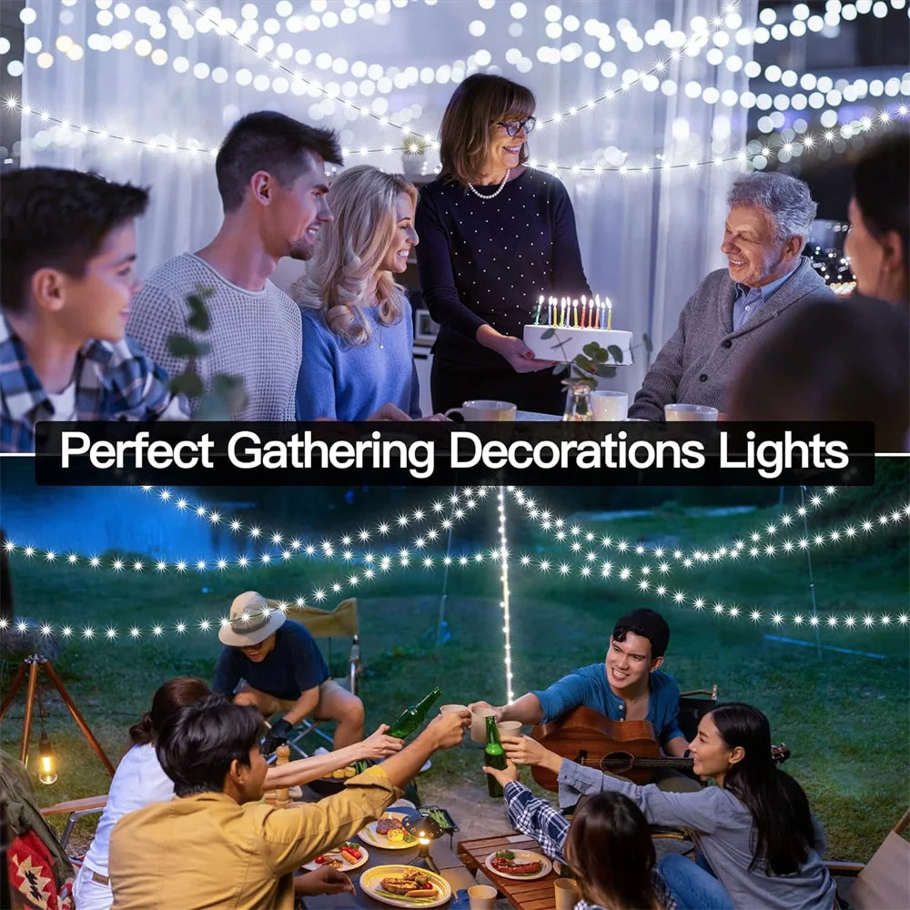 Remote Waterproof Christmas Fairy Lights