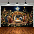 Christmas Nativity Garage Door Banner