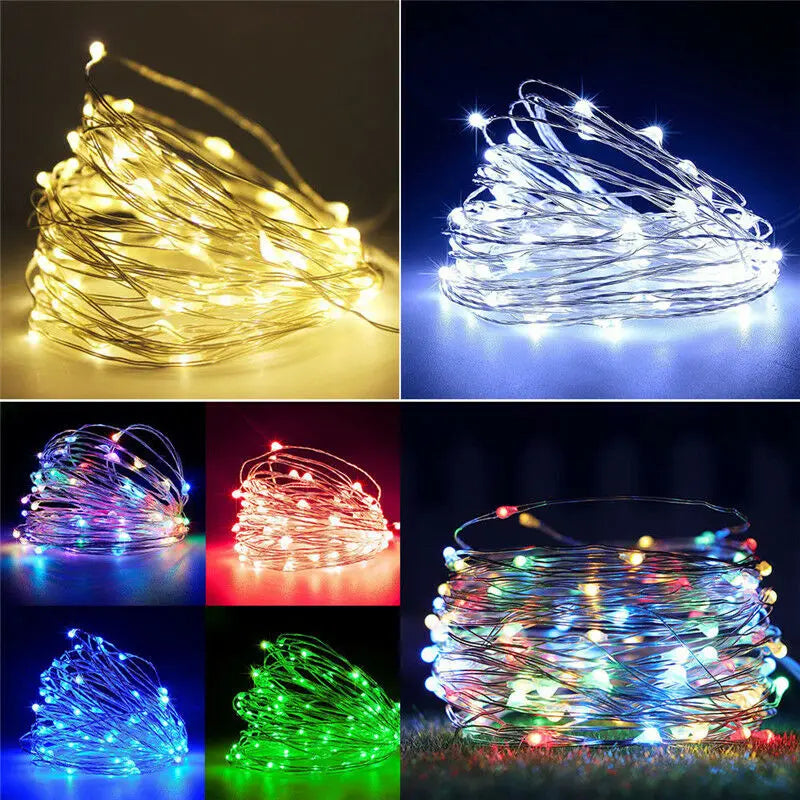 Copper Wire Christmas Fairy Lights